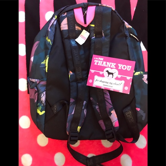 ?VS PINK TROPICAL PURPLE BLUE CAMPUS BACKPACK main image 6